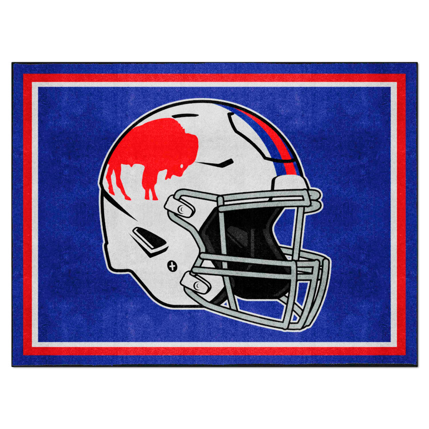 Buffalo Bills 8ft. x 10 ft. Plush Area Rug Bills Retro Helmet Logo