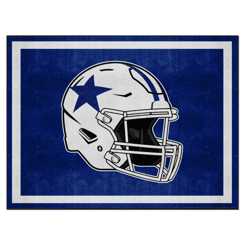 Dallas Cowboys 8ft. x 10 ft. Plush Area Rug Cowboys Retro Helmet Logo