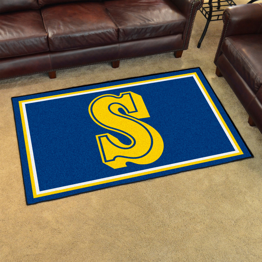 Retro Collection - 1989 Seattle Mariners 4x6 Rug