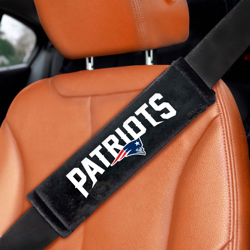 New England Patriots Embroidered Seatbelt Pad - Pair