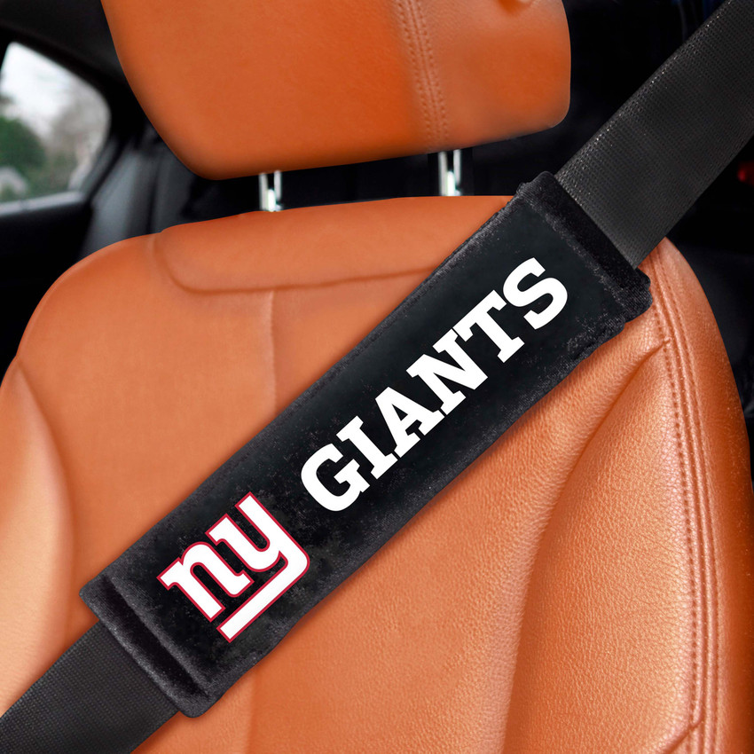 New York Giants Embroidered Seatbelt Pad - Pair