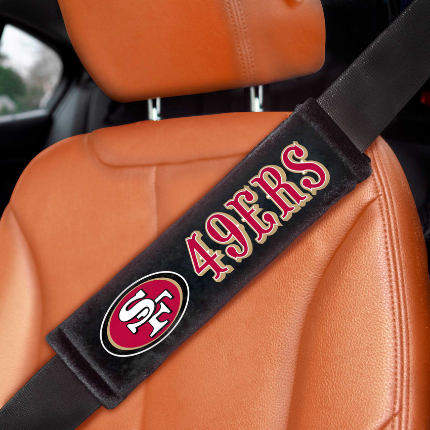 San Francisco 49ers Embroidered Seatbelt Pad - Pair