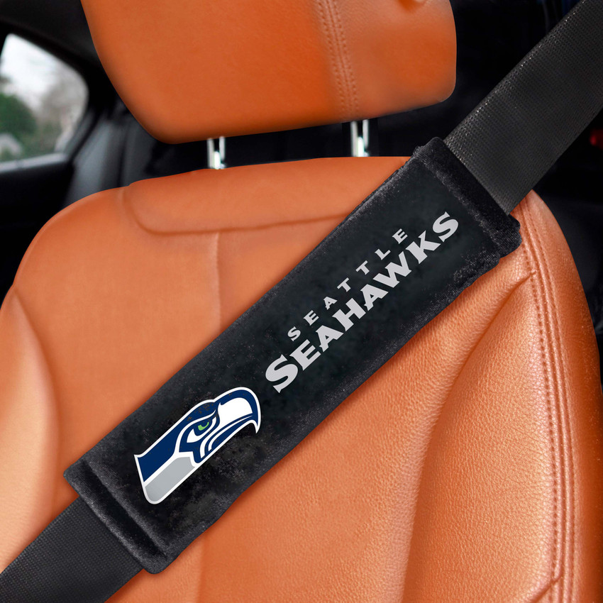 Seattle Seahawks Embroidered Seatbelt Pad - Pair