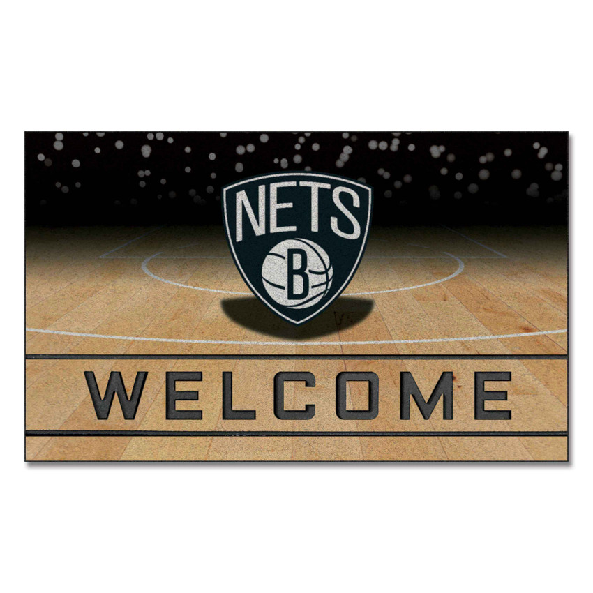 NBA - Brooklyn Nets Crumb Rubber Door Mat 18"x30"