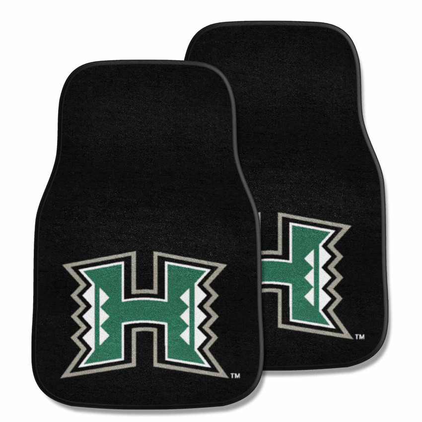 Hawaii Rainbow Warriors 2-pc Carpet Car Mat Set