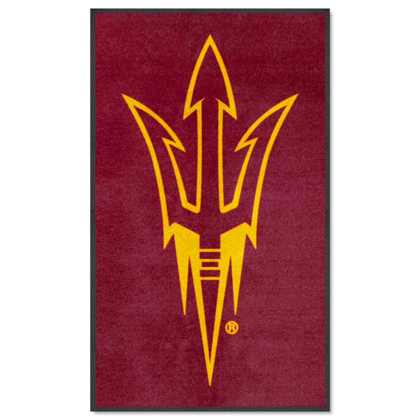 Arizona State Sun Devils 3X5 High-Traffic Mat with Durable Rubber Backing - Portrait Orientation