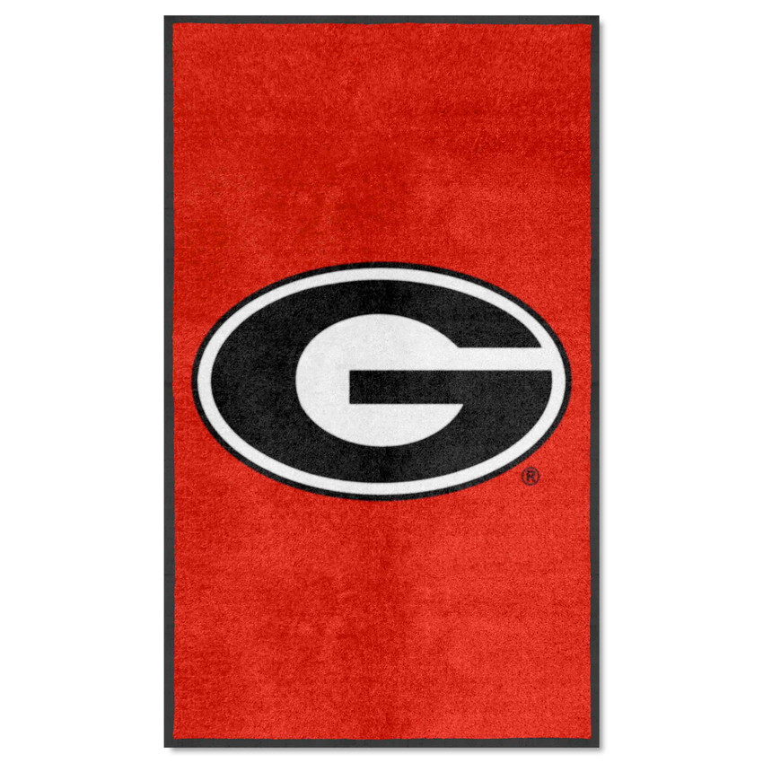 Georgia Bulldogs 3X5 High-Traffic Mat with Durable Rubber Backing - Portrait Orientation