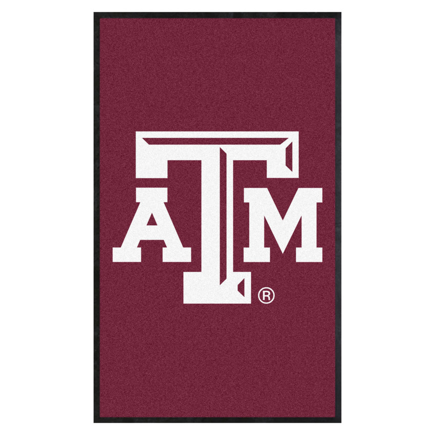 Texas A&M Aggies 3X5 High-Traffic Mat with Durable Rubber Backing - Portrait Orientation