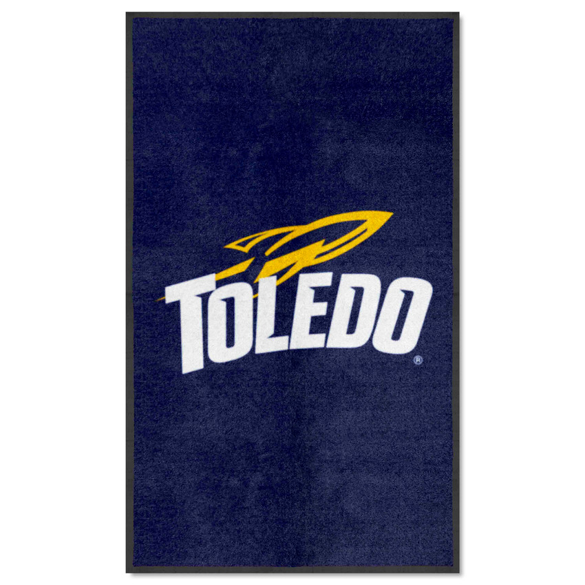 Toledo Rockets 3X5 High-Traffic Mat with Durable Rubber Backing - Portrait Orientation