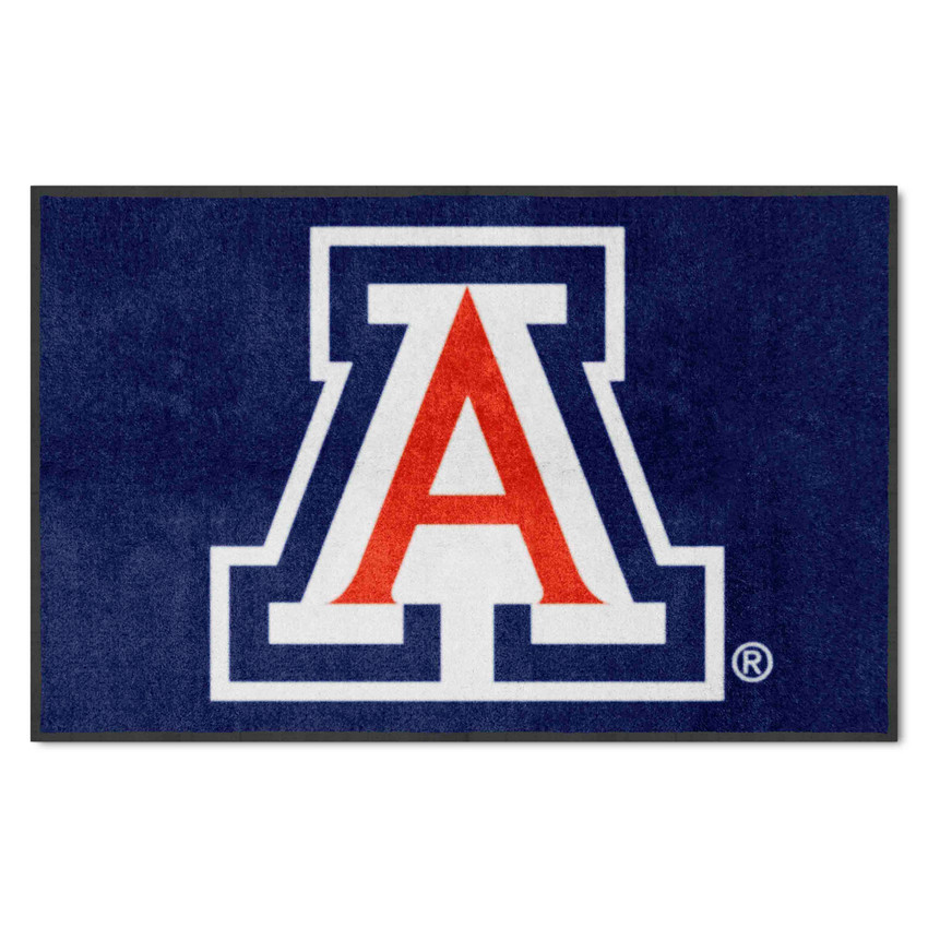 Arizona Wildcats 4X6 High-Traffic Mat with Durable Rubber Backing - Landscape Orientation