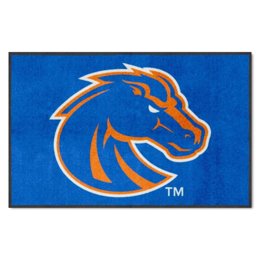 Boise State Broncos 4X6 High-Traffic Mat with Durable Rubber Backing - Landscape Orientation