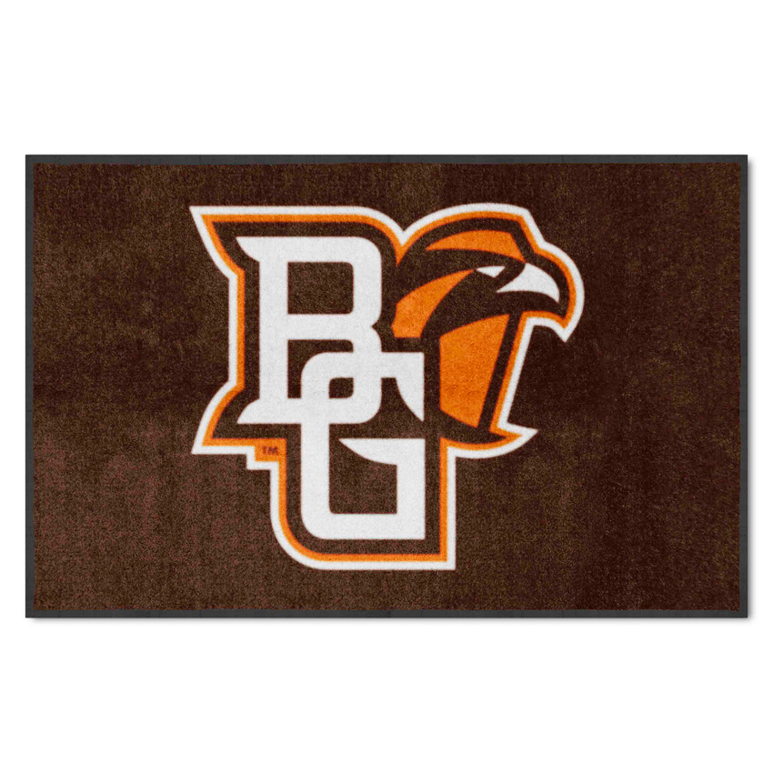 Bowling Green Falcons 4X6 High-Traffic Mat with Durable Rubber Backing - Landscape Orientation