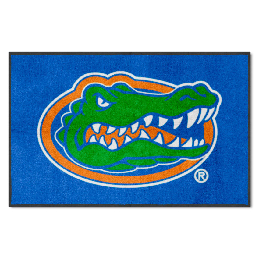 Florida Gators 4X6 High-Traffic Mat with Durable Rubber Backing - Landscape Orientation