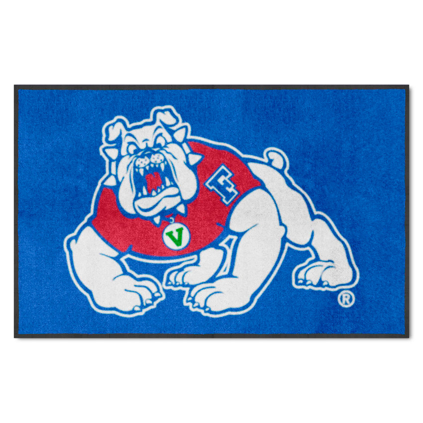 Fresno State Bulldogs 4X6 High-Traffic Mat with Durable Rubber Backing - Landscape Orientation