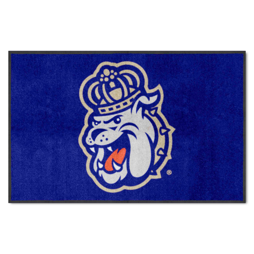 James Madison Dukes 4X6 High-Traffic Mat with Durable Rubber Backing - Landscape Orientation