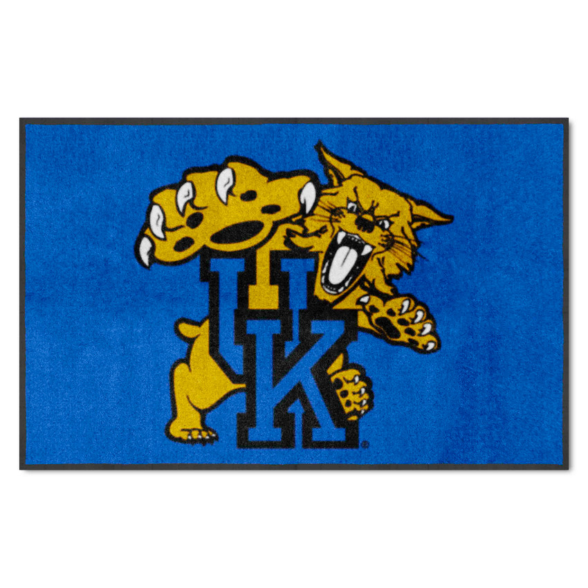 Kentucky Wildcats 4X6 High-Traffic Mat with Durable Rubber Backing - Landscape Orientation