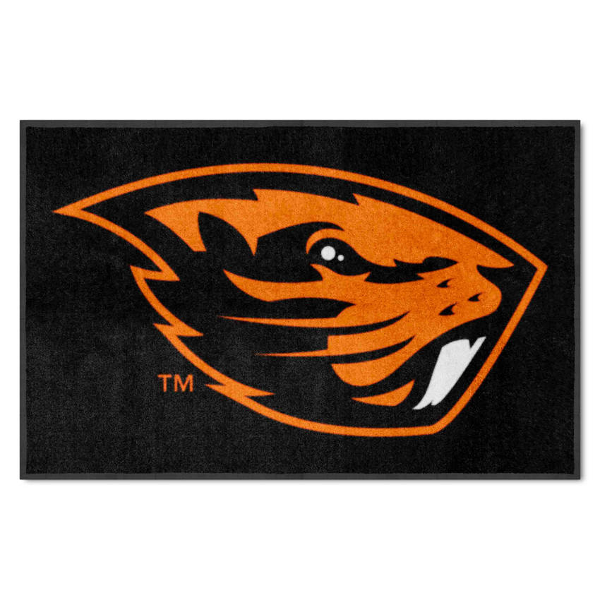 Oregon State Beavers 4X6 High-Traffic Mat with Durable Rubber Backing - Landscape Orientation