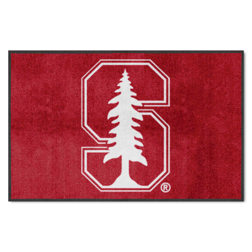 Stanford Cardinal 4X6 High-Traffic Mat with Durable Rubber Backing - Landscape Orientation