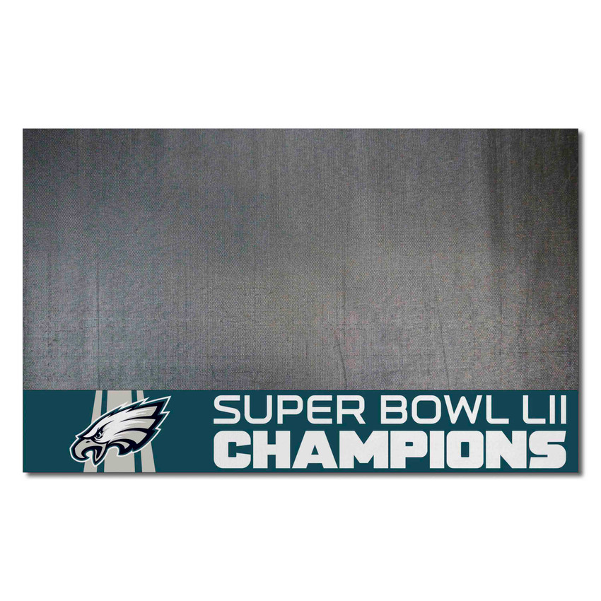 Philadelphia Eagles Vinyl Grill Mat - 26in. x 42in., 2018 Super Bowl LII Champions Champions - 2018 Super Bowl LII Champions