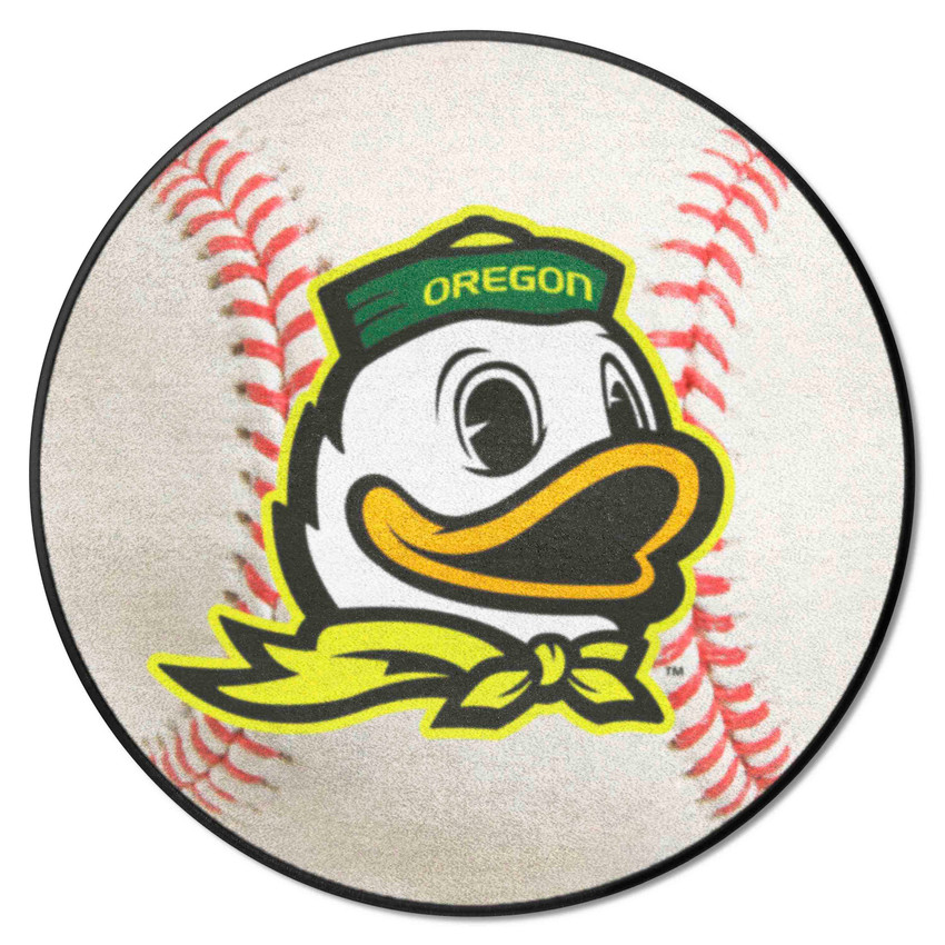 Oregon Ducks Baseball Rug - 27in. Diameter