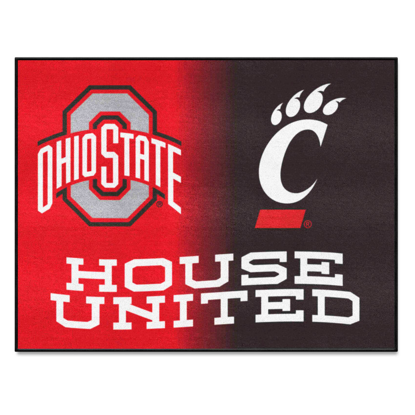 Ohio State / Cincinnati House United Rug - 34 in. x 42.5 in.