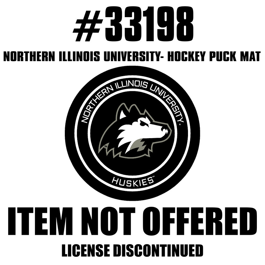 Northern Illinois Hockey Puck Rug - 27in. Diameter
