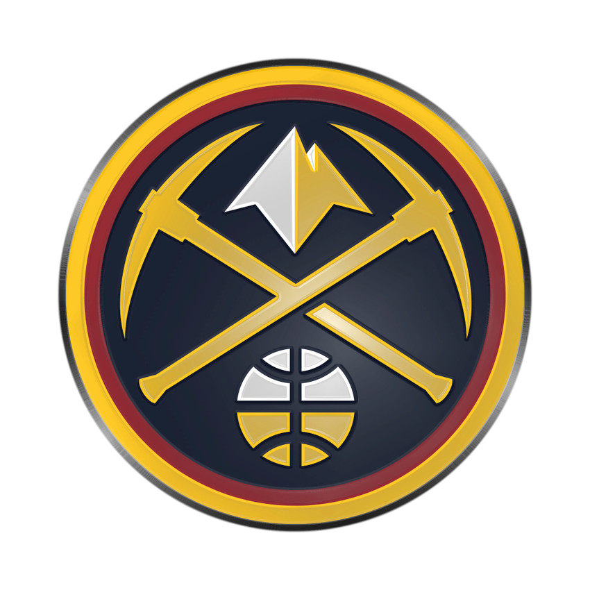 Denver Nuggets 3D Color Metal Emblem Circular Nuggets Primary Logo