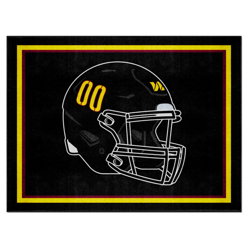 Washington Commanders 8ft. x 10 ft. Plush Area Rug Commanders Alternate Helmet Logo