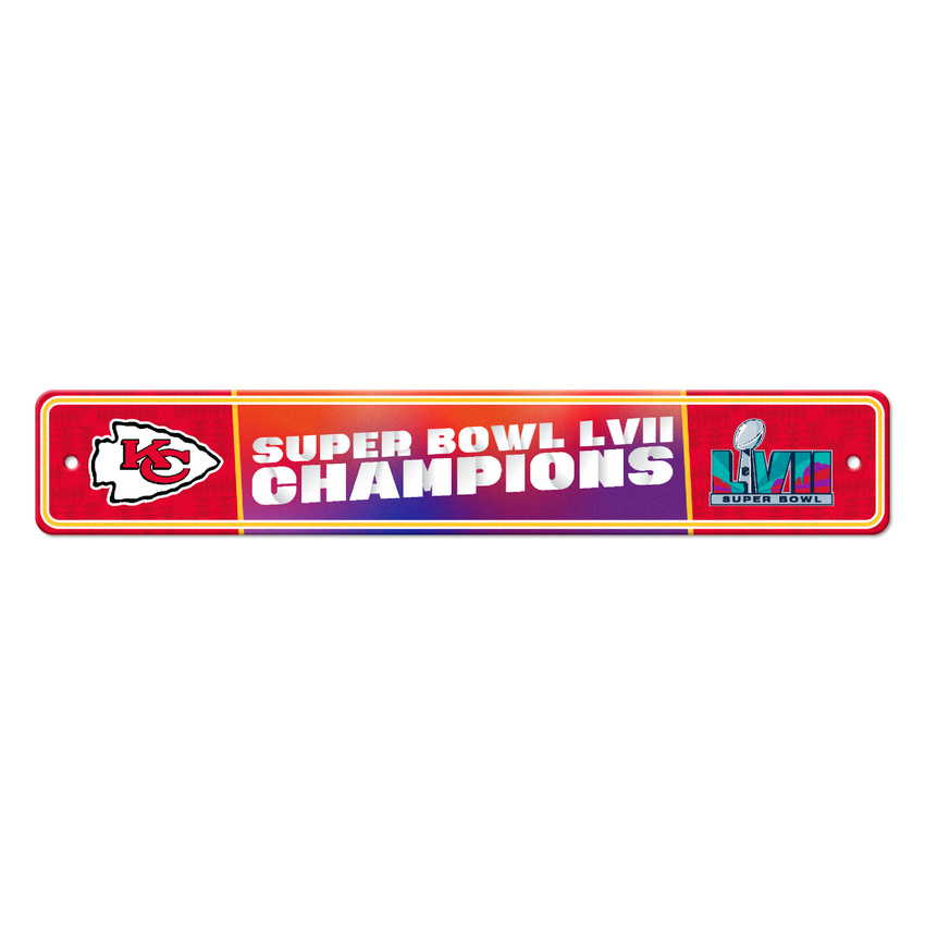 Kansas City Chiefs Super Bowl LVII Street Sign