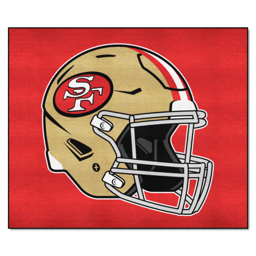 San Francisco 49ers Tailgater Rug - 5ft. x 6ft. 49ers Retro Helmet Logo