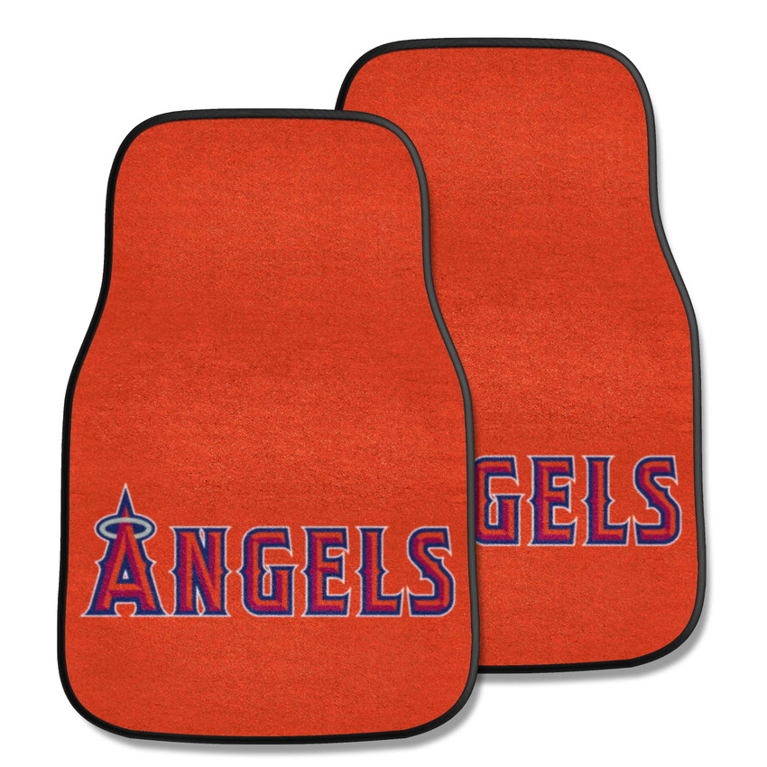 Los Angeles Angels Front Carpet Car Mat Set - 2 Pieces "Angels" Club Lettering