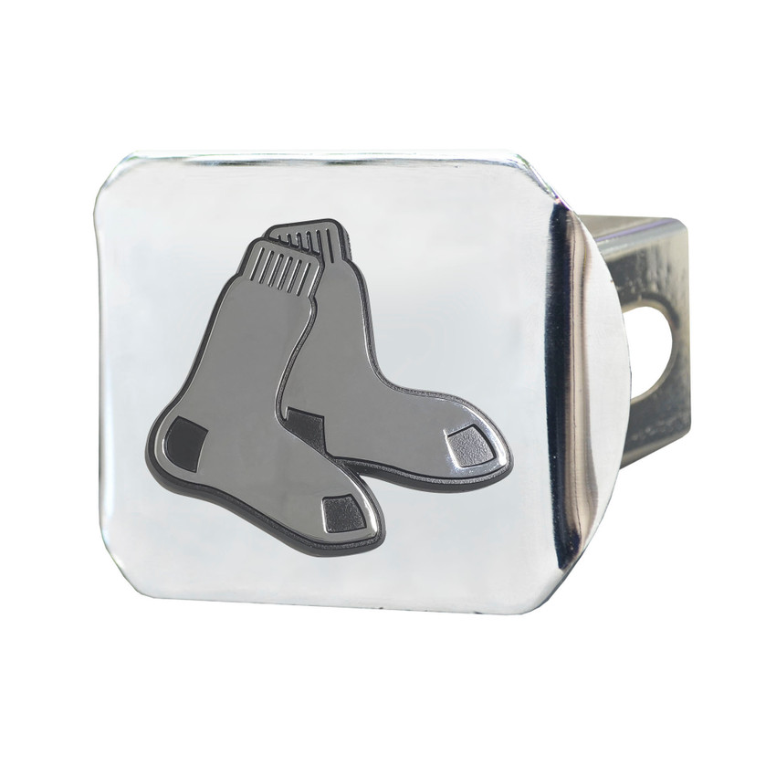 Boston Red Sox Metal Hitch Cover with Metal 3D Emblem Red Socks Primary Logo