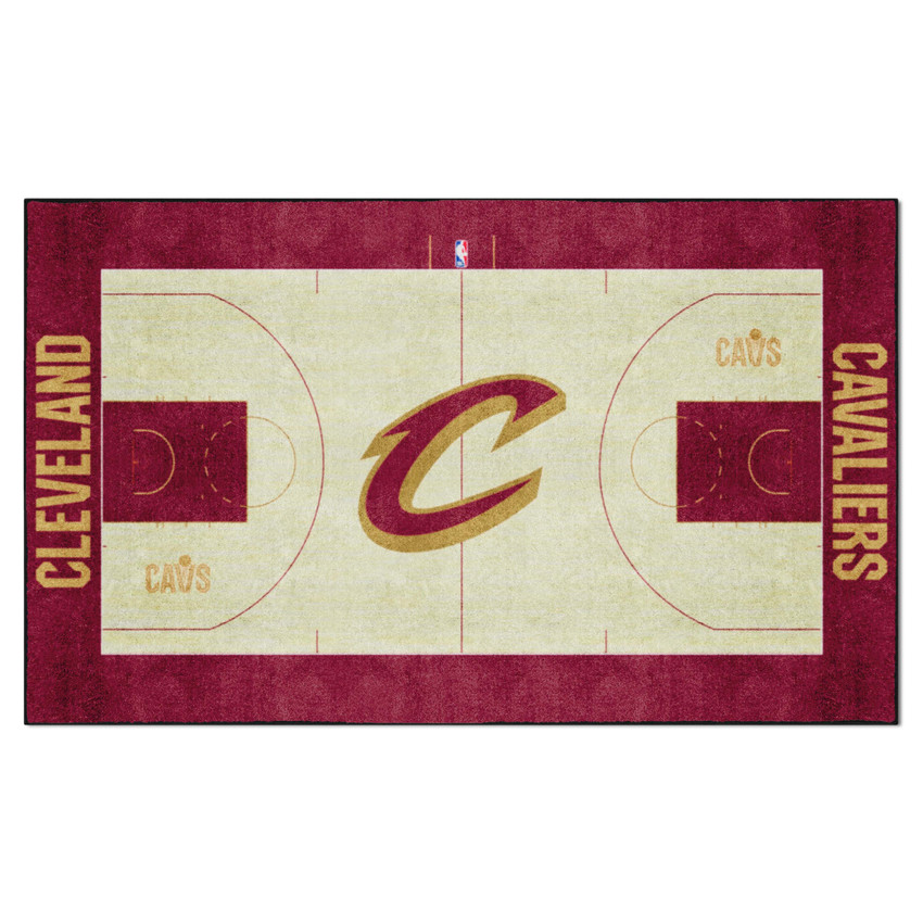 Cleveland Cavaliers 6 ft. x 10 ft. Plush Area Rug C Primary Logo