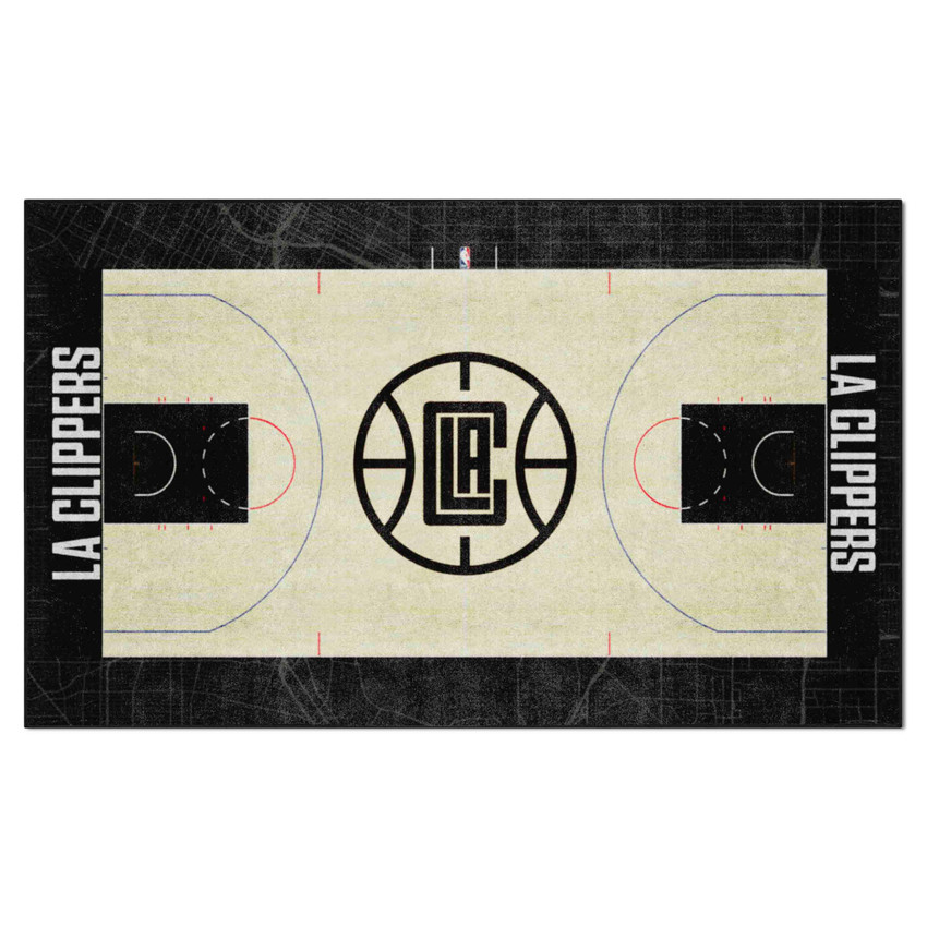 Los Angeles Clippers 6 ft. x 10 ft. Plush Area Rug Round CLA Primary Logo
