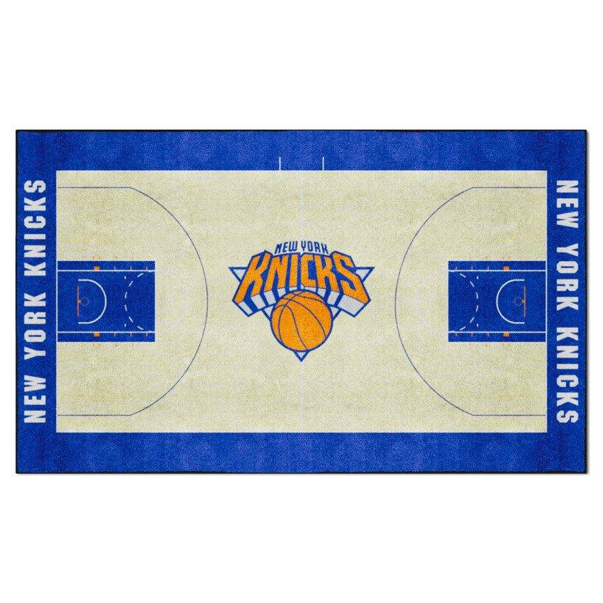 New York Knicks 6 ft. x 10 ft. Plush Area Rug Knicks Primary Logo