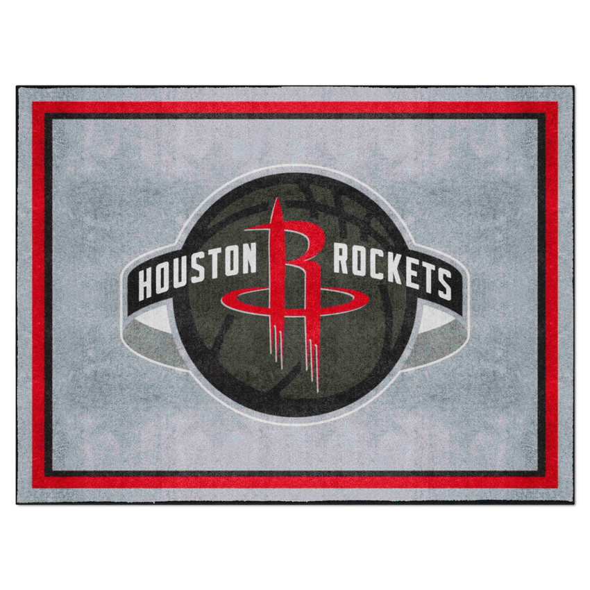 Houston Rockets 8ft. x 10 ft. Plush Area Rug Rockets Global Logo