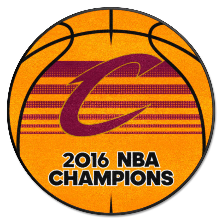 Cleveland Cavaliers 2016 NBA Champions Basketball Rug - 27in. Diameter Championship - 2016 NBA Champions