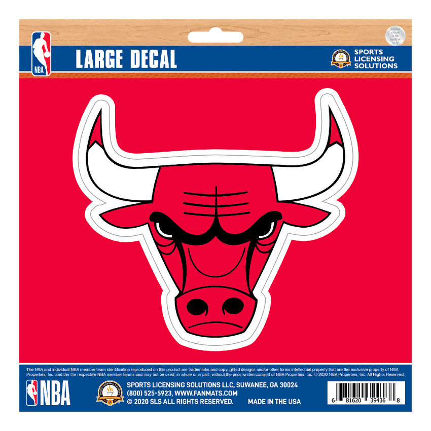 Chicago Bulls Large Decal Sticker Bull Head Primary Logo