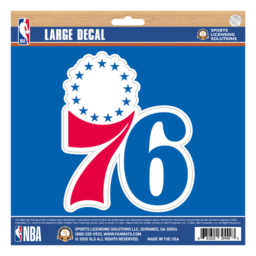 Philadelphia 76ers Large Decal Sticker 76 Primary Logo