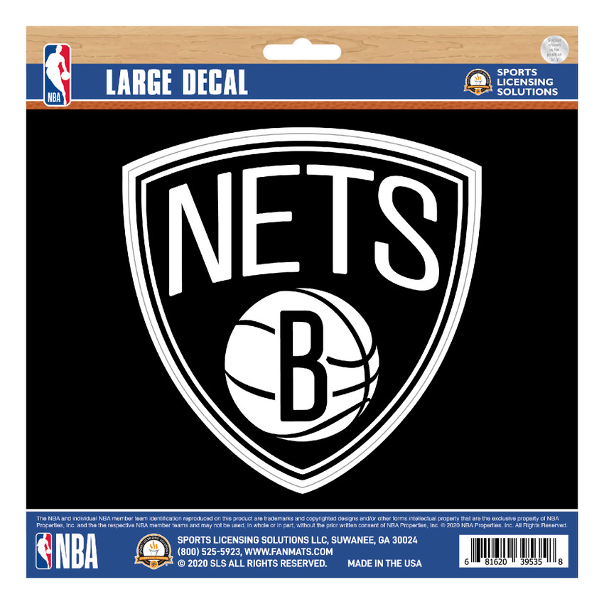 Brooklyn Nets Large Decal Sticker Circular Nets Secondary Logo