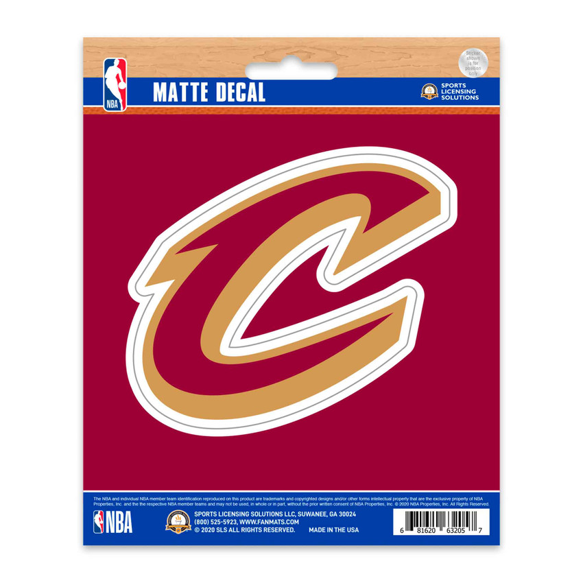 Cleveland Cavaliers Matte Decal Sticker C Primary Logo