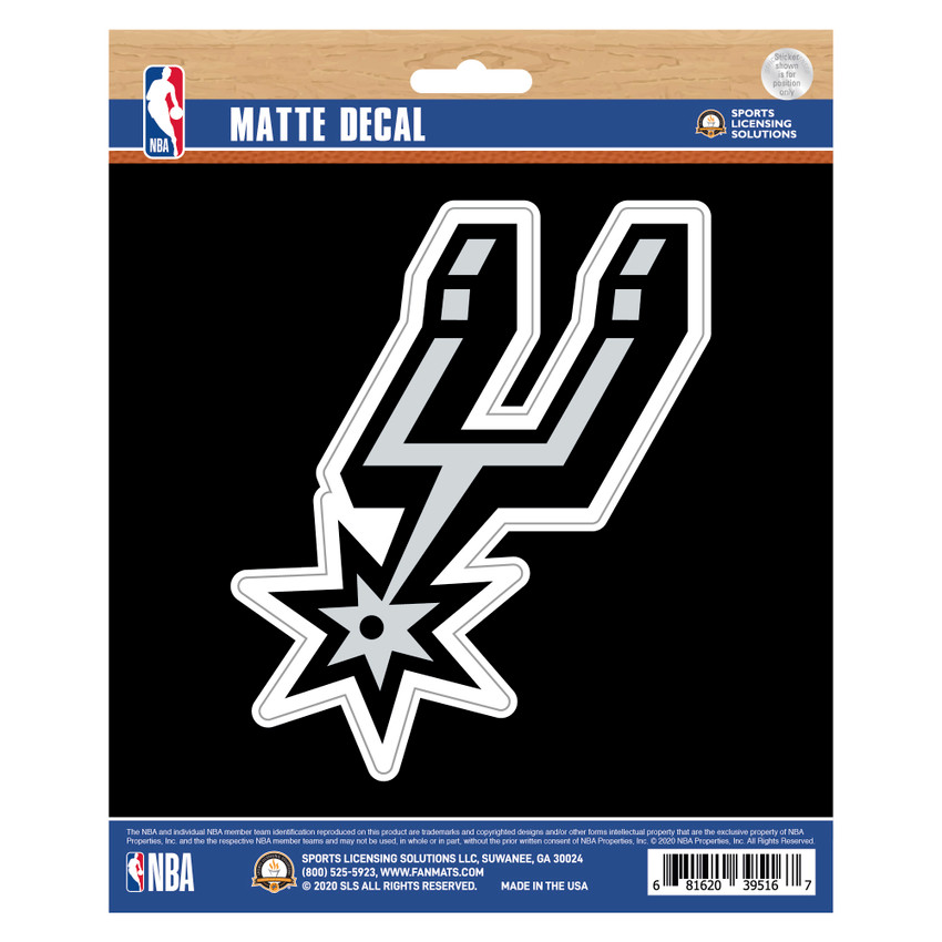 San Antonio Spurs Matte Decal Sticker Spur Primary Logo