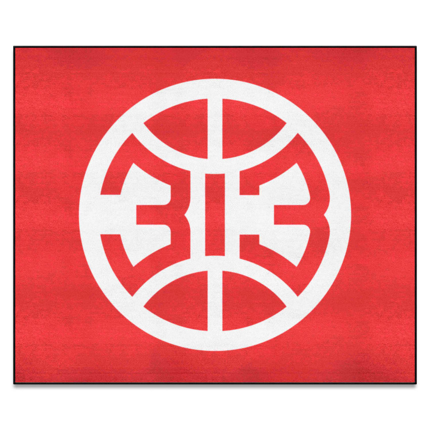 Detroit Pistons Tailgater Rug - 5ft. x 6ft. 320 Basketball Secondary Logo