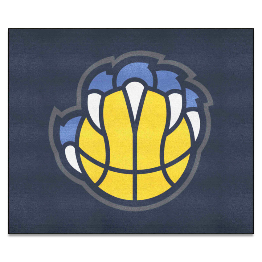 Memphis Grizzlies Tailgater Rug - 5ft. x 6ft. Paw and Basketball Secondary Logo