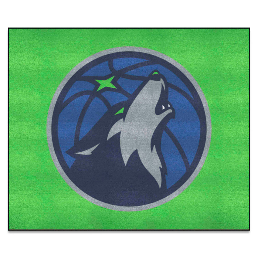 Minnesota Timberwolves Tailgater Rug - 5ft. x 6ft. Wolf Head Primary Logo