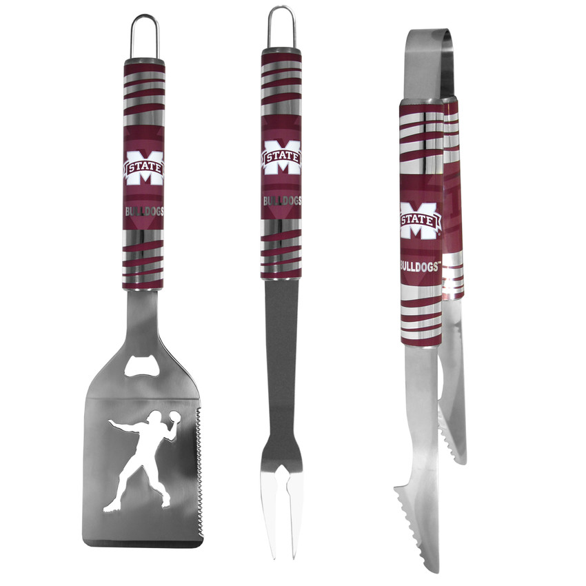 Mississippi St. Bulldogs 3 pc Tailgater BBQ Tools