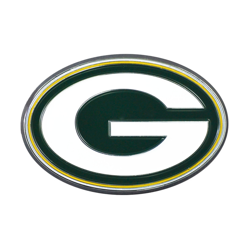 Green Bay Packers 3D Color Metal Emblem Oval G Primary Logo