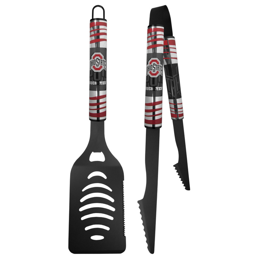 Ohio St. Buckeyes 2 pc Black Tailgate BBQ Set
