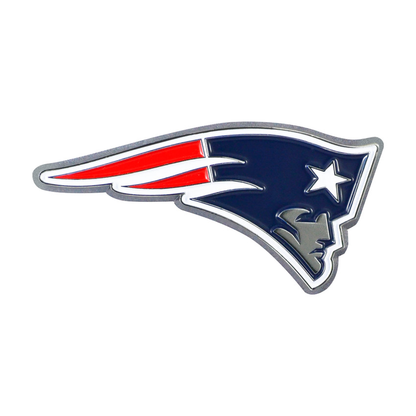 New England Patriots 3D Color Metal Emblem Patriot Head Primary Logo
