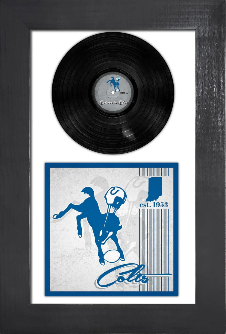 Indianapolis Colts 3 Piece Classic Album & Vinyl In Frame